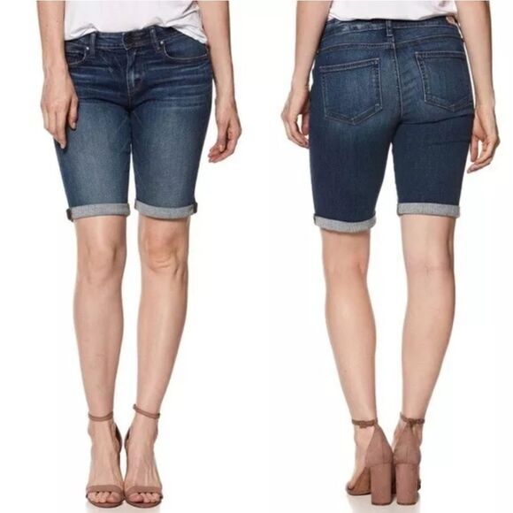 Paige Ariana Bermuda Denim Shorts Sz 27 - Picture 1 of 8